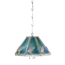 Leaping Bass 3 Light 24" Wide Pendant