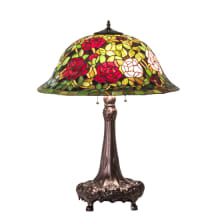 3 Light 31" Tall Tiffany Table Lamp