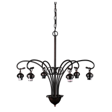 Victorian 6 Light 26" Wide Chandelier