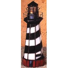 Lighthouse Coastal Stained Glass / Tiffany Specialty Lamp from the Animal Sculptures Collection