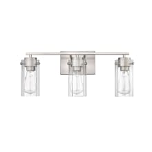 Serena 3 Light 22" Wide Vanity Light with Clear Glass Shades
