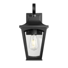 Curry 16" Tall Outdoor Wall Sconce with Clear Glass Shade - ADA Compliant