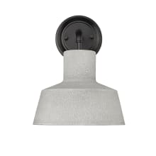 Lloyd 12" Tall Outdoor Wall Sconce with Metal Shade - ADA Compliant