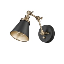 Edith 9" Tall Hardwired or Plug-In Wall Sconce