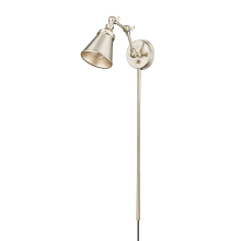 Edith 9" Tall Hardwired or Plug-In Wall Sconce