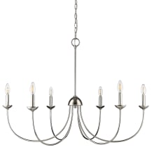 Huxley 6 Light 29" Wide Taper Candle Style Chandelier