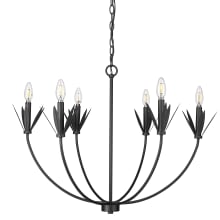 Primrose 6 Light 31" Wide Taper Candle Style Chandelier