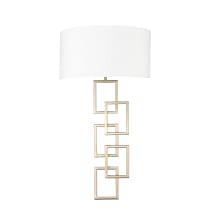 Rylee 2 Light 25" Tall Wall Sconce with Linen Shade - ADA Compliant