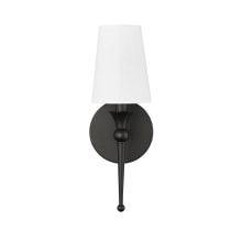 14" Tall Wall Sconce with Linen Shade - ADA Compliant