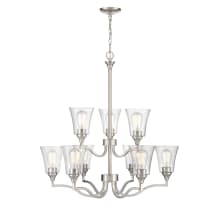 Caily 9 Light 32" Wide Chandelier