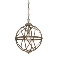 Lakewood Single Light 12" Wide Foyer Pendant with Cage Frame