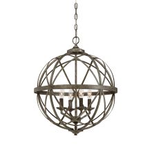 Lakewood 4 Light 20" Wide Foyer Pendant with Cage Frame