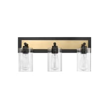 Gasol 3 Light 21" Wide Vanity Light with Clear Glass Shades