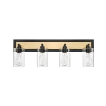 Gasol 4 Light 29" Wide Vanity Light with Clear Glass Shades