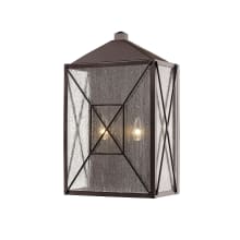 2 Light 18" Tall Outdoor Wall Sconce