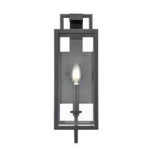 Lamont 18" Tall Outdoor Wall Sconce with Clear Glass Shade - ADA Compliant