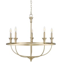 Emery 5 Light 29" Wide Taper Candle Style Chandelier