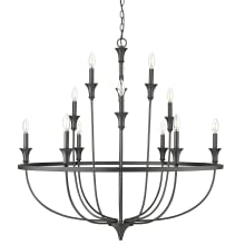 Emery 12 Light 40" Wide Taper Candle Style Chandelier