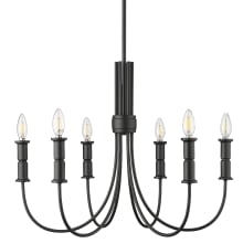 Potiss 6 Light 26" Wide Taper Candle Style Chandelier