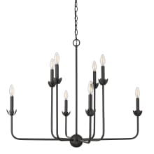 Freesia 8 Light 34" Wide Taper Candle Style Chandelier