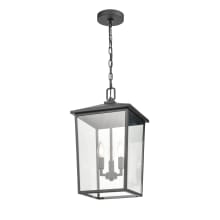 Fetterton 3 Light 11" Wide Outdoor Taper Candle Pendant
