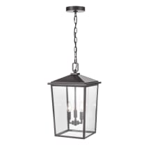 Fetterton 3 Light 11" Wide Outdoor Taper Candle Pendant
