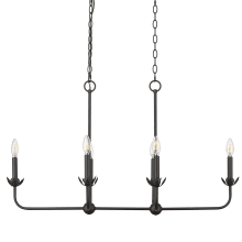 Freesia 6 Light 36" Wide Taper Candle Style Chandelier