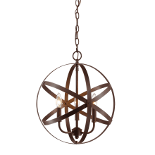 3 Light 16" Wide Pendant