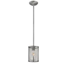 Akron Single Light 6" Wide Mini Pendant with Mesh Style Metal Shade