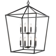 8 Light 24" Wide Taper Candle Style Chandelier