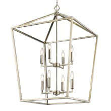 8 Light 24" Wide Taper Candle Style Chandelier