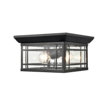 Armington 2 Light 7" Wide Outdoor Flush Mount Square Ceiling Fixture