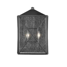 Caswell 2 Light 18" Tall Outdoor Wall Sconce
