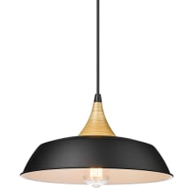 Arlo 14" Wide Wood Pendant