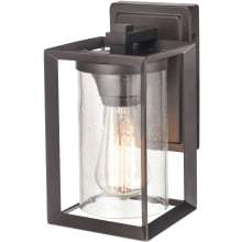 Wheatland 11" Tall Outdoor Wall Sconce with Seedy Glass Shade - ADA Compliant