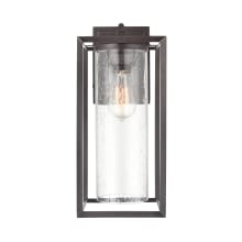 Wheatland 18" Tall Outdoor Wall Sconce with Seedy Glass Shade - ADA Compliant