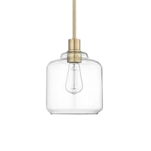 Asheville 8" Wide Mini Pendant with Clear Glass Shade