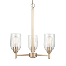 Arlett 3 Light 19" Wide Chandelier with Clear Glass Shades