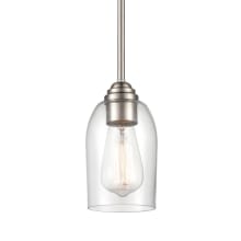 Arlett 4" Wide Mini Pendant with Clear Glass Shade