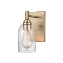 Arlett 10" Tall Wall Sconce with Clear Glass Shade