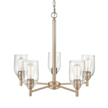 Arlett 5 Light 25" Wide Chandelier with Clear Glass Shades