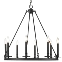 Florence 8 Light 28" Wide Taper Candle Chandelier
