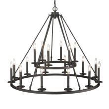 Florence 18 Light 42" Wide Taper Candle Chandelier
