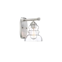 Brighton Single Light 6" Wide Bathroom Sconce with Glass Shade