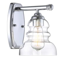 Brighton Single Light 6" Wide Bathroom Sconce with Glass Shade