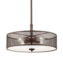 Akron 4 Light 18" Wide Pendant with Metal Shade