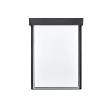8" Tall LED Outdoor Wall Sconce with Frosted Glass Shade - ADA Compliant