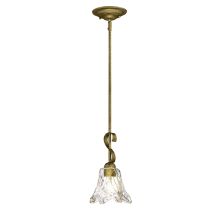 Chatsworth Single Light 6" Wide Mini Pendant with Fluted Glass Shade