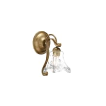 Chatsworth Single Light 11.5" Tall Bathroom Sconce with Fluted Glass Shade