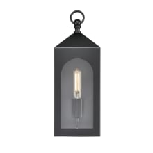 Bratton 16" Tall Outdoor Wall Sconce with Clear Glass Shade - ADA Compliant